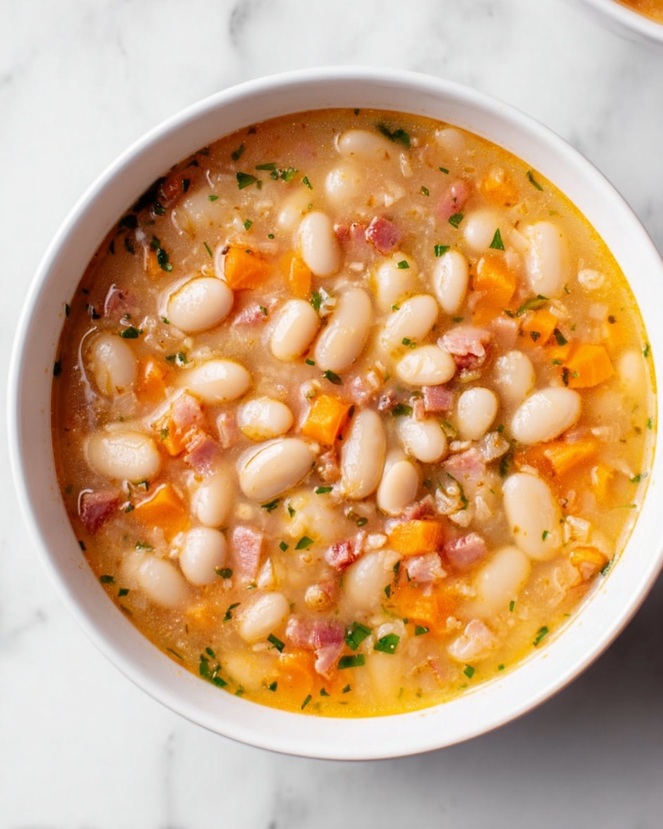 Easy Ham and White Bean Soup Recipe - Recipe Image