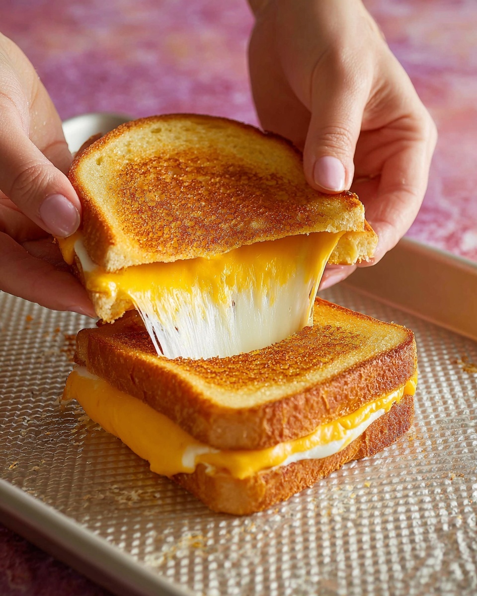 Baked Grilled Cheese Sandwiches Recipe - Recipe Image