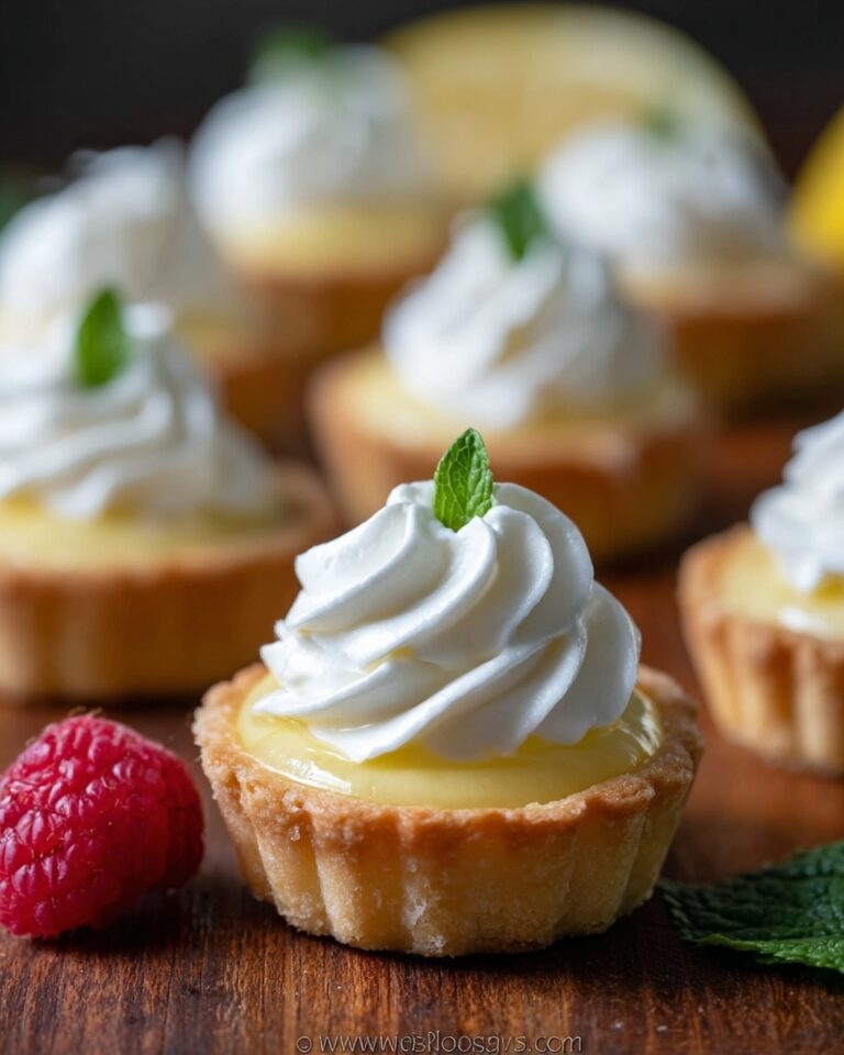 Lemon Curd Tartlets with Whipped Cream and Fresh Berries Recipe