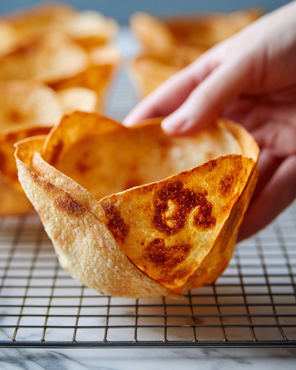 Crispy Taco Salad Shells Recipe - Recipe Image