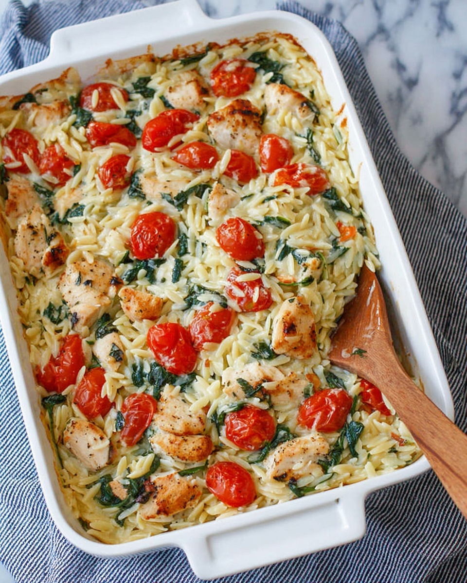 Chicken Orzo Bake Recipe - Recipe Image