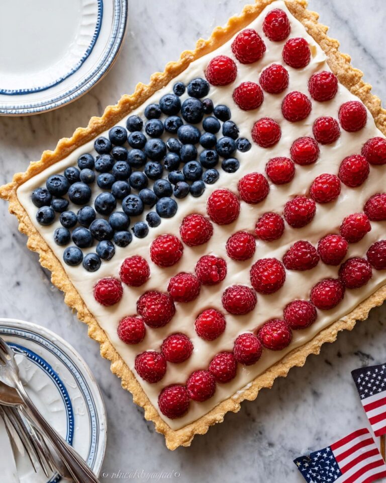 Berry Puff Pastry Tart (Patriotic Dessert) Recipe