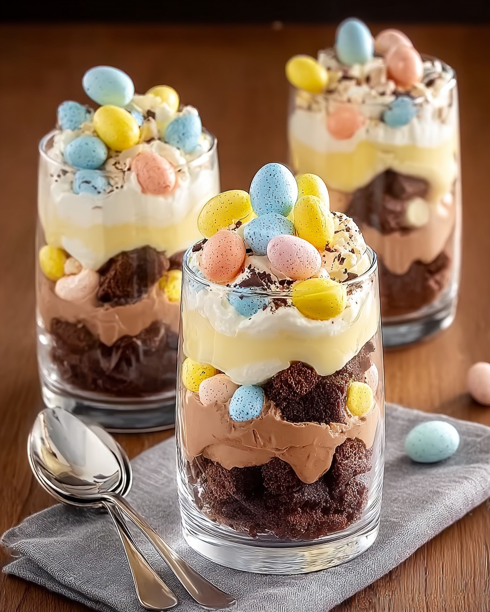 Mini Eggs Brownie Parfait Recipe - Recipe Image