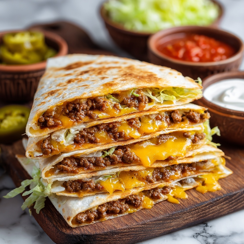 Big Mac Quesadillas Recipe - Recipe Image