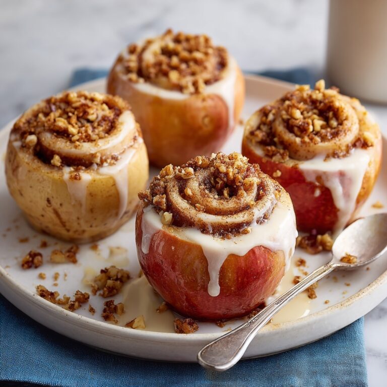 Cinnamon Roll Stuffed Apples Recipe