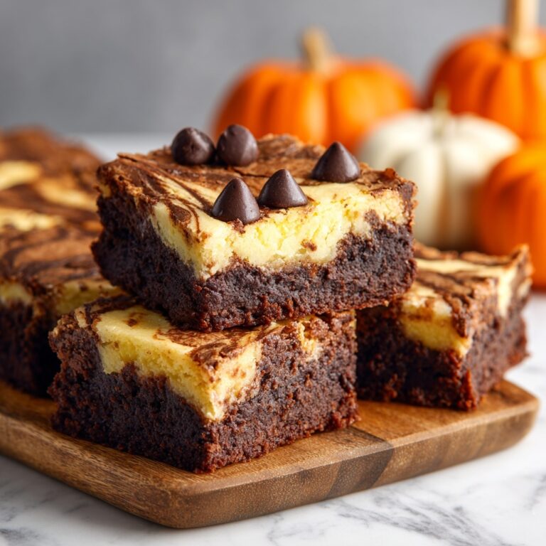 Pumpkin Cheesecake Swirl Brownies Recipe