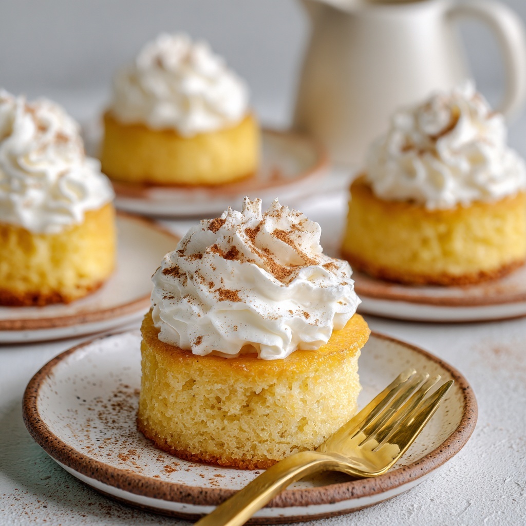 Mini Cornbread Tres Leches Cakes Recipe - Recipe Image