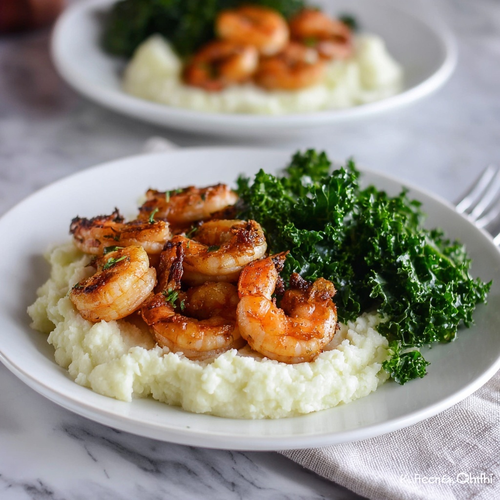Simple Shrimp & Cauliflower Mash Recipe - Recipe Image