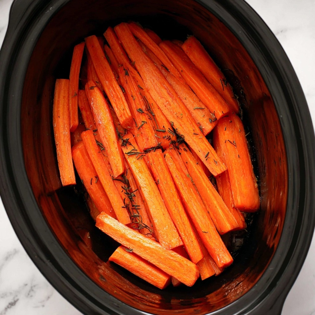 Crockpot Honey-Glazed Carrots with Thyme Recipe - Recipe Image