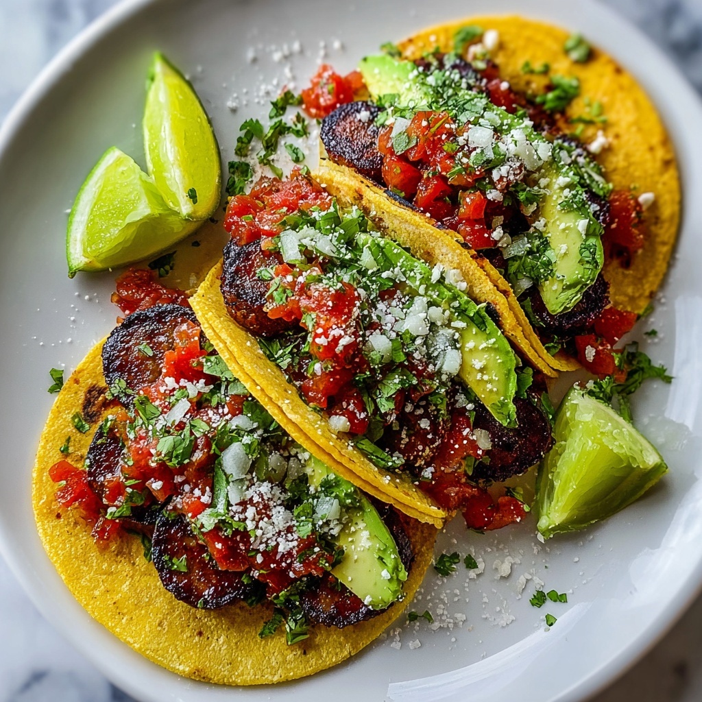 Spicy Grilled Chorizo Tacos Recipe - Recipe Image