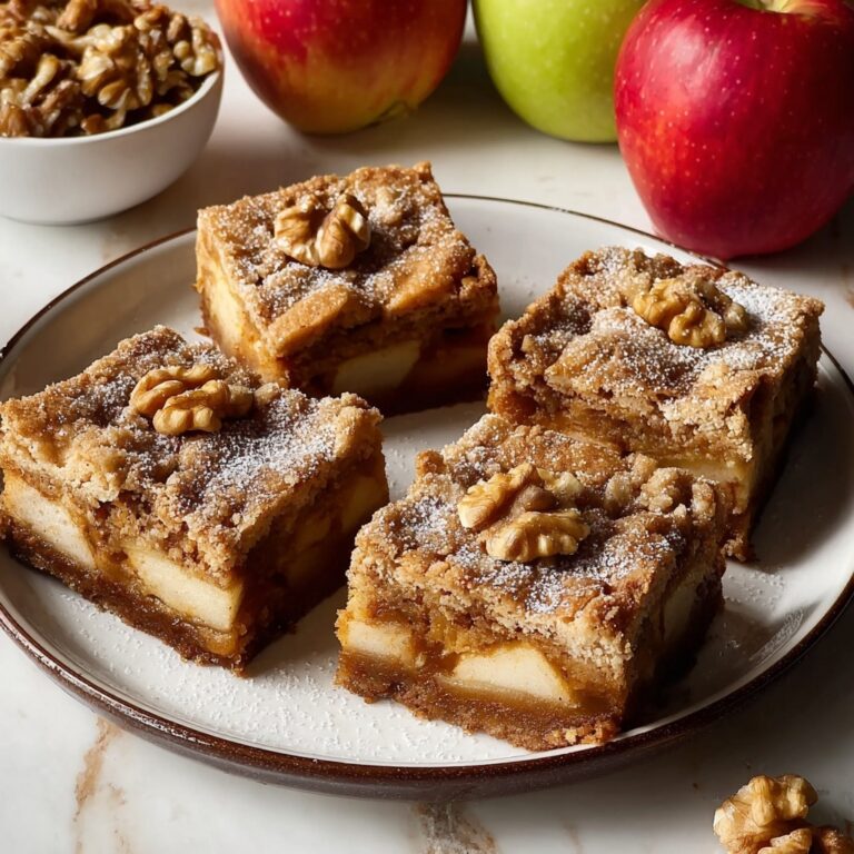 Chewy Spiced Apple Blondies Recipe