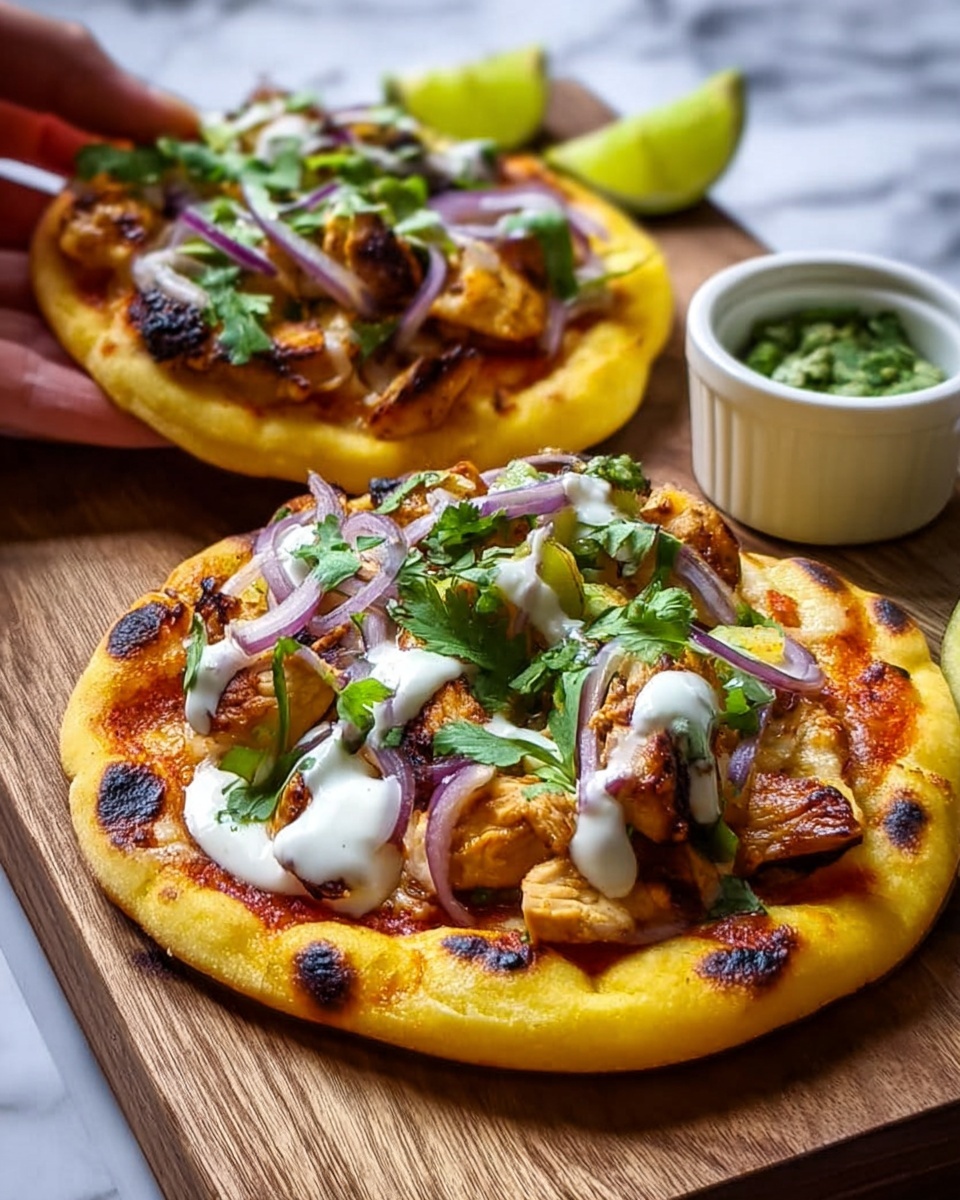 Tandoori Chicken Naan Pizza: A Bold Twist on Pizza Night Recipe - Recipe Image
