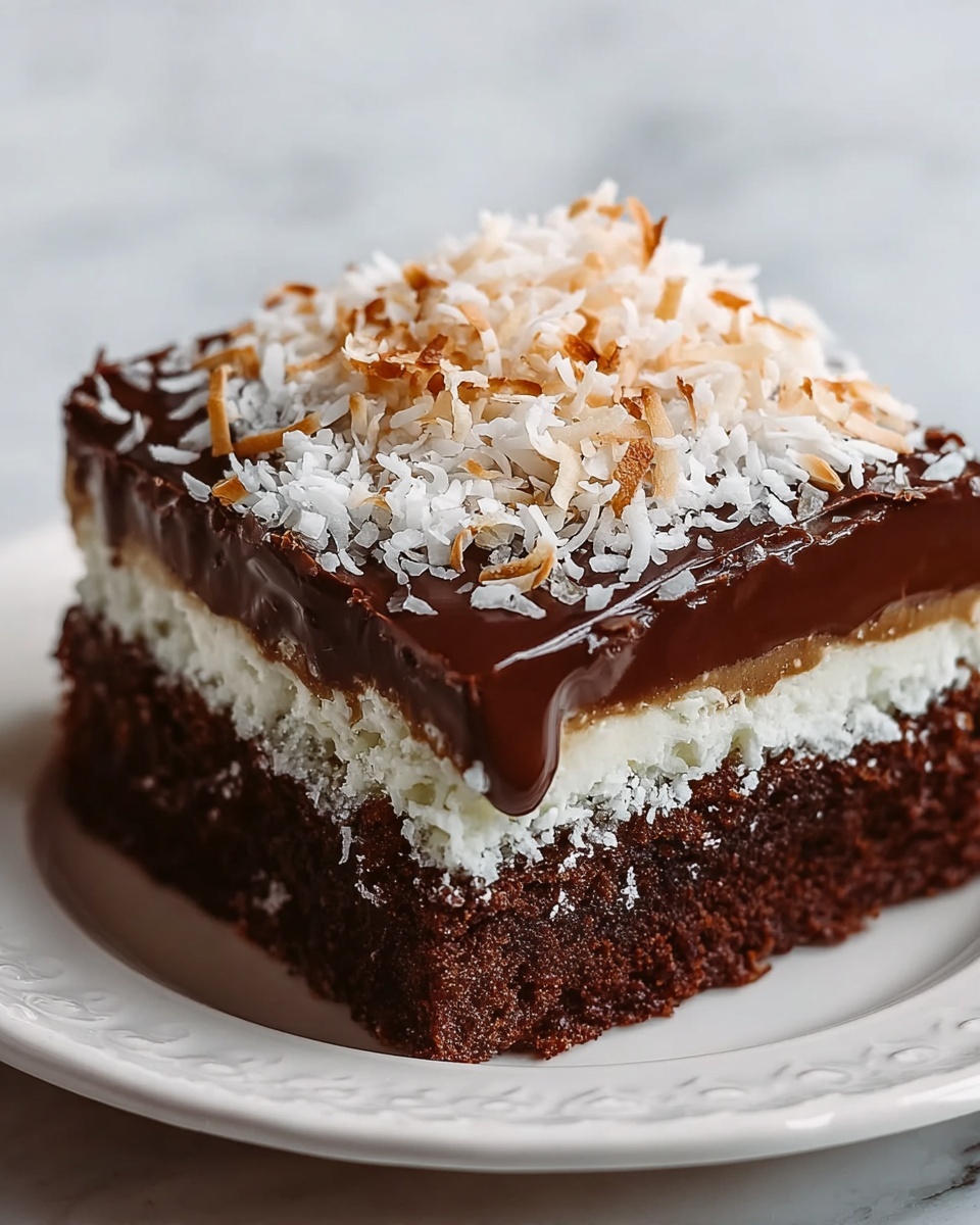 Mounds Poke Cake Recipe - Recipe Image