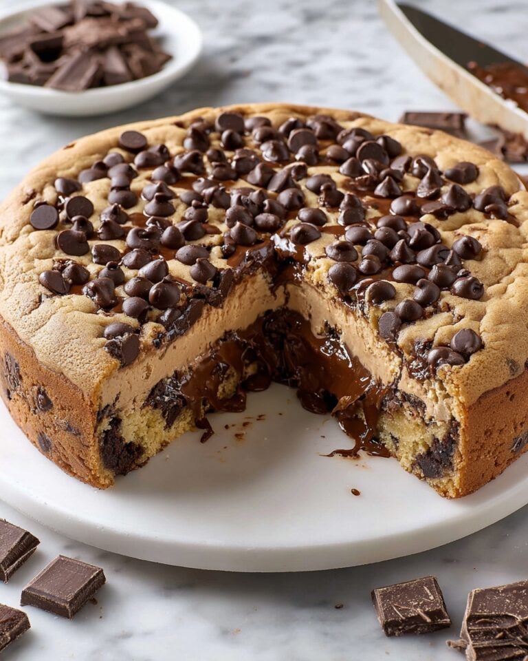 Nutella Stuffed Cookie Pie Recipe