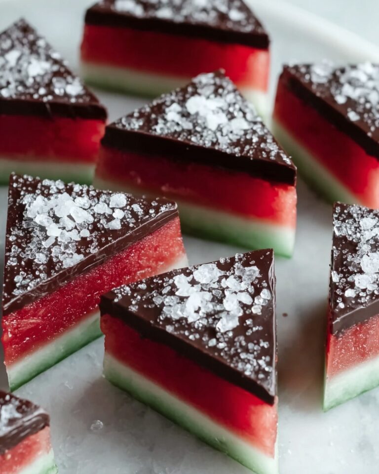 Sea Salt Dark Chocolate Watermelon Slices Recipe