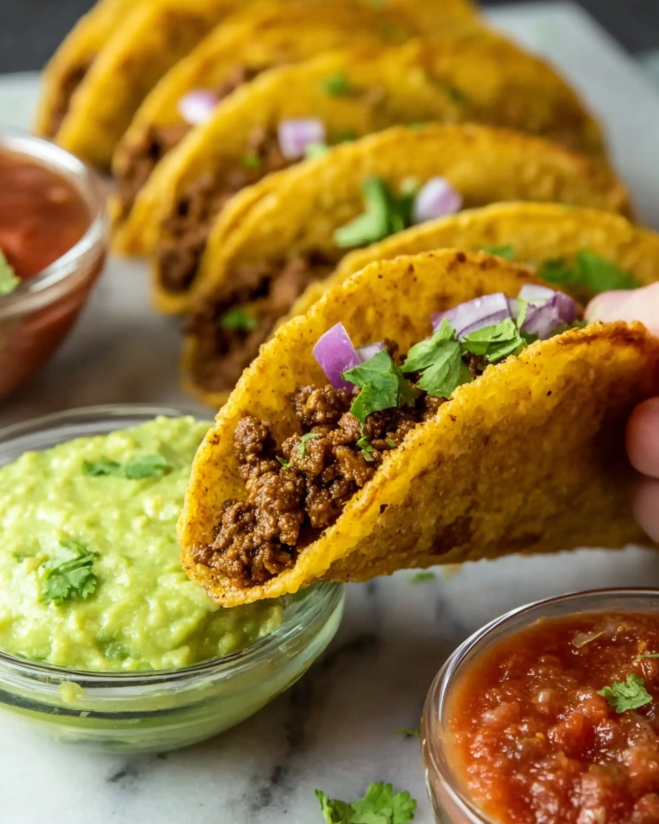 Crispy Ground Beef Tacos Recipe - Recipe Image