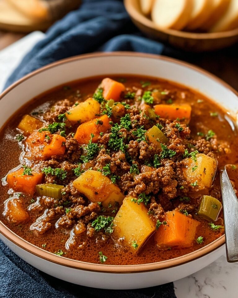 Slow Cooker Ground Beef Stew Recipe