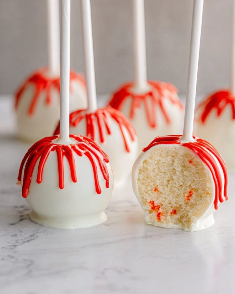 Bloody Halloween Cake Pops Recipe