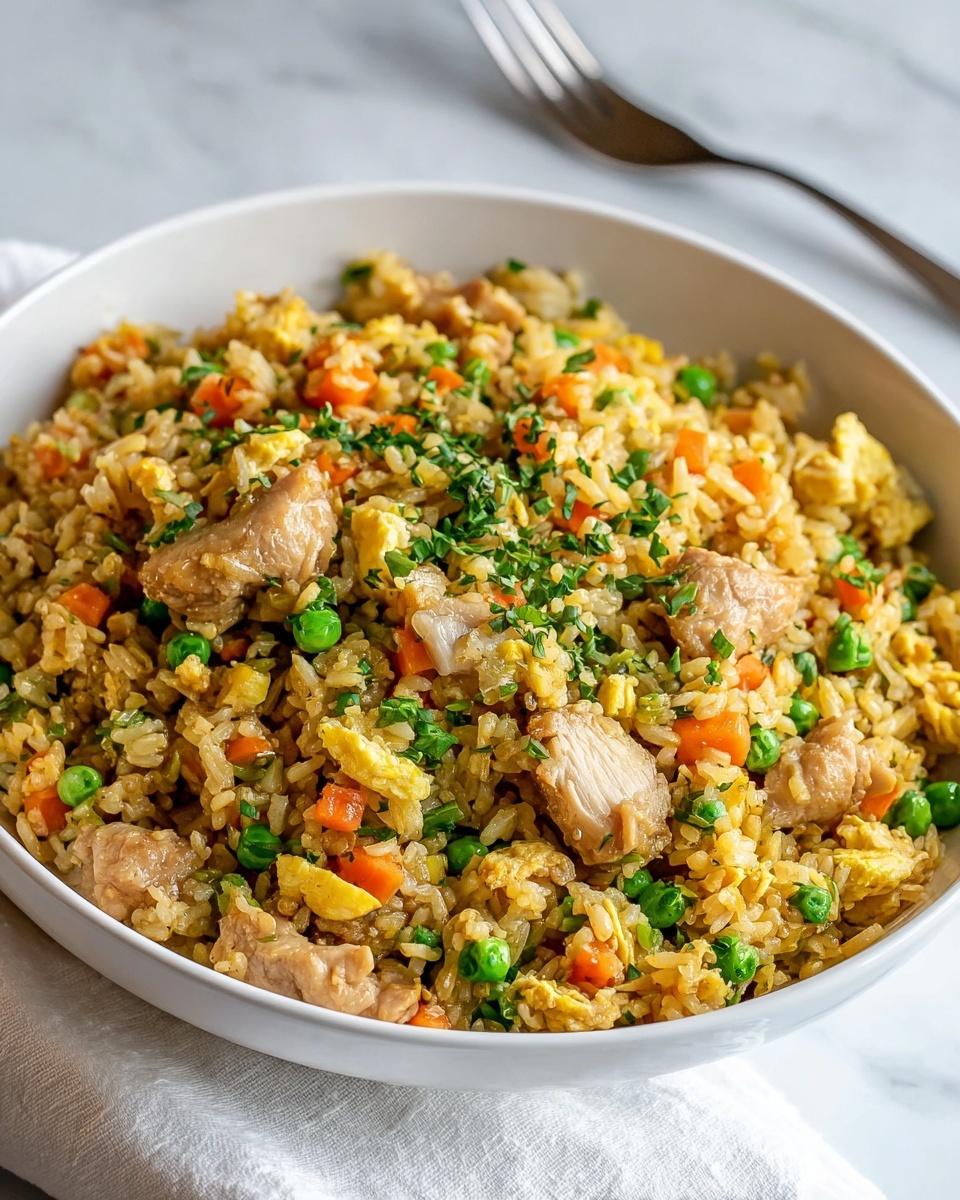 Simple Chicken Fried Rice Recipe - Recipe Image