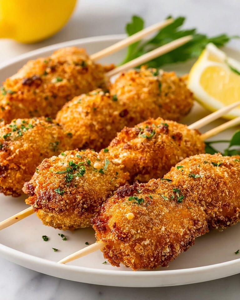 Simple Breaded Chicken Skewers Recipe