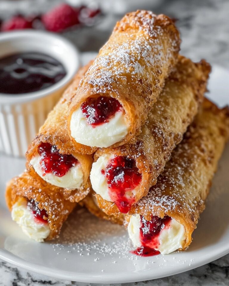 Homemade Air Fryer Cherry Cheesecake Egg Rolls Recipe