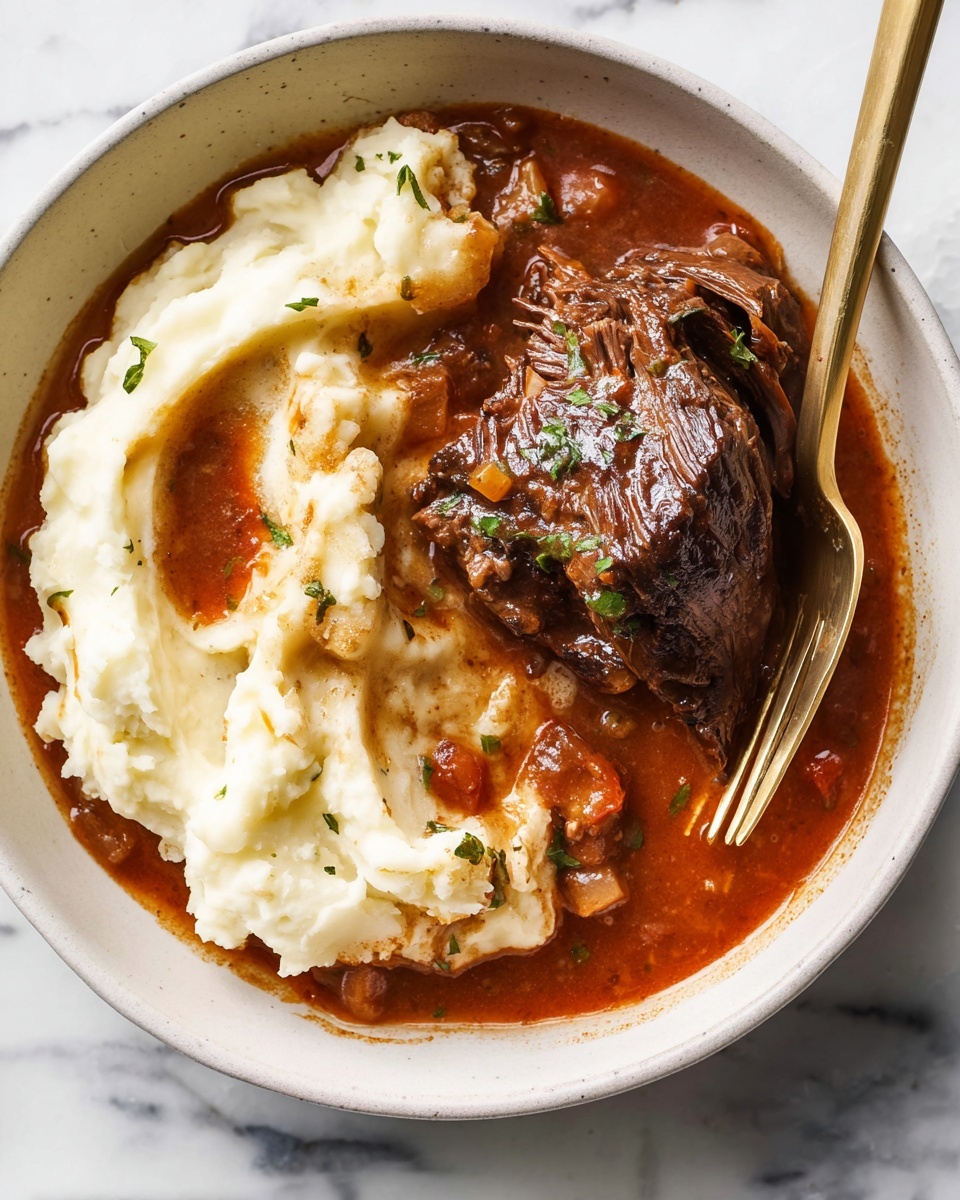 Crockpot Red Wine Braised Short Ribs Recipe - Recipe Image