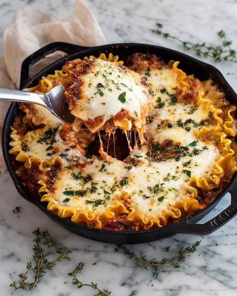 Healthy Caprese Skillet Lasagna Recipe