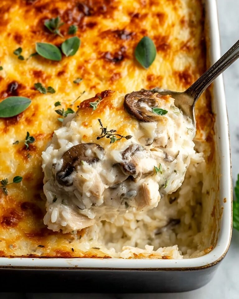 Creamy Chicken Mushroom Rice Casserole Recipe