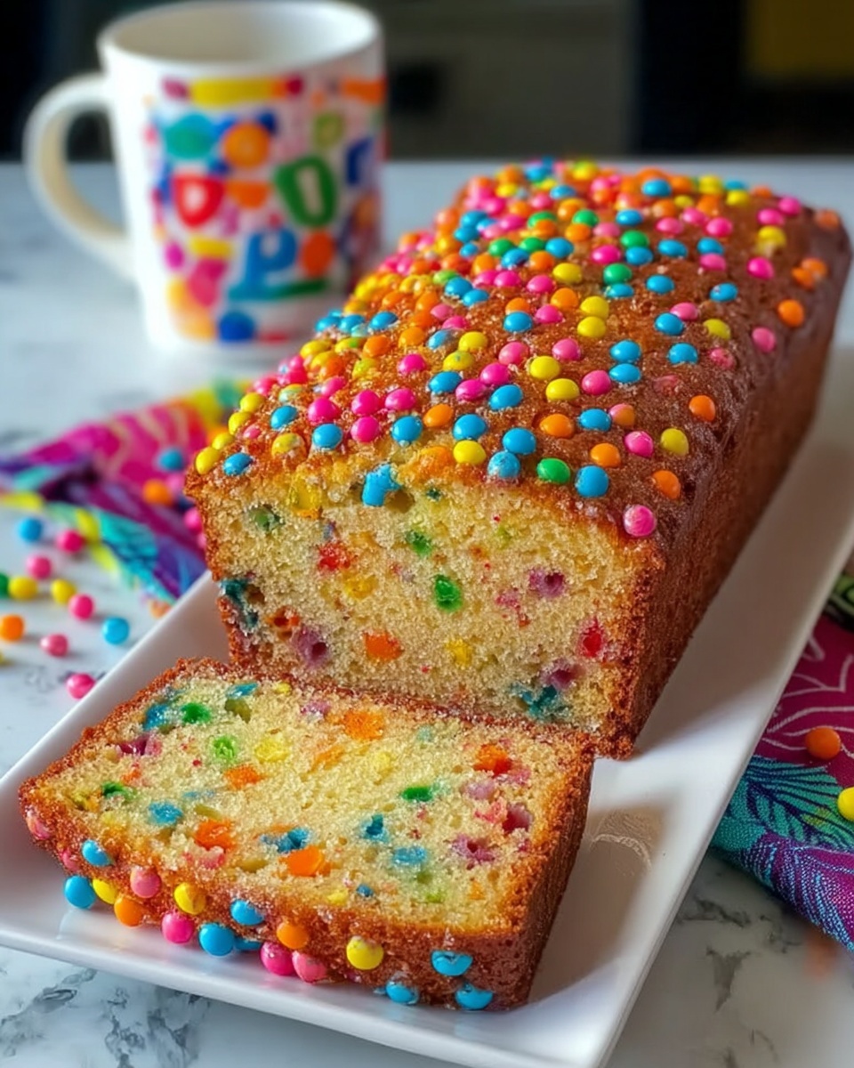Irresistible Fruity Pebbles Breakfast Bread Recipe - Recipe Image