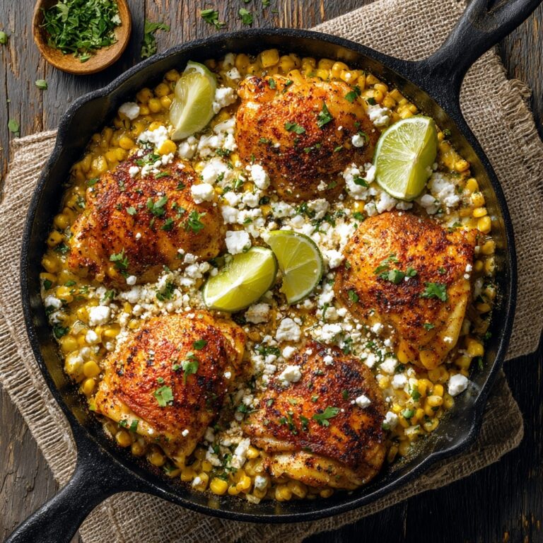 Mexican Street Corn Baked Chicken: One-Pan Fiesta Recipe