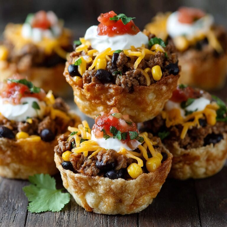 Taco Tuesday Muffin Tin Stacks Recipe