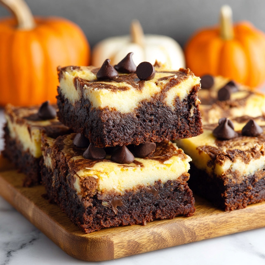 Pumpkin Cheesecake Swirl Brownies Recipe - Recipe Image