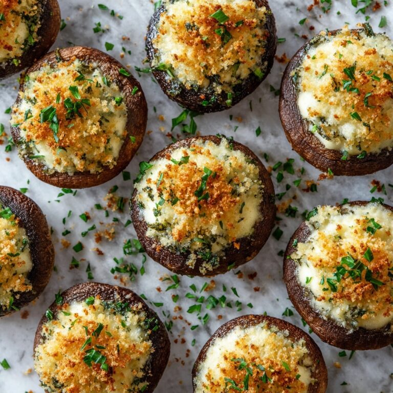 Cheesy Herb-Stuffed Mushrooms Recipe