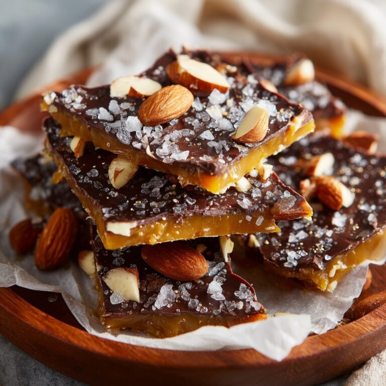 Homemade Toffee with Chocolate and Nuts Recipe