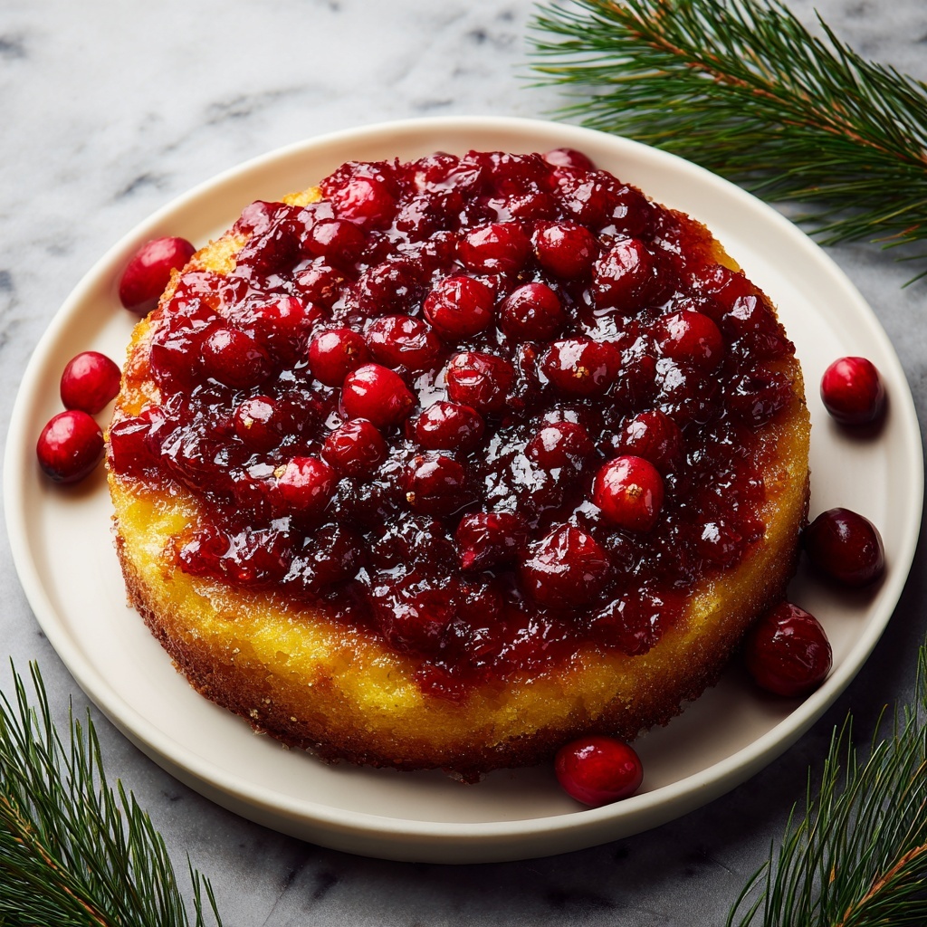 Cranberry Upside-Down Cake Recipe - Recipe Image