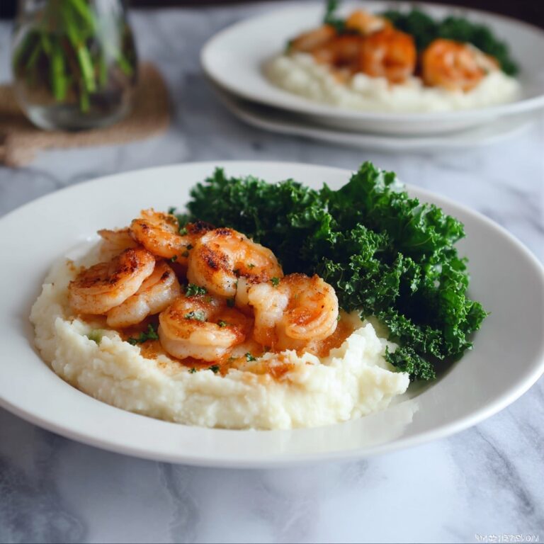 Simple Shrimp & Cauliflower Mash Recipe