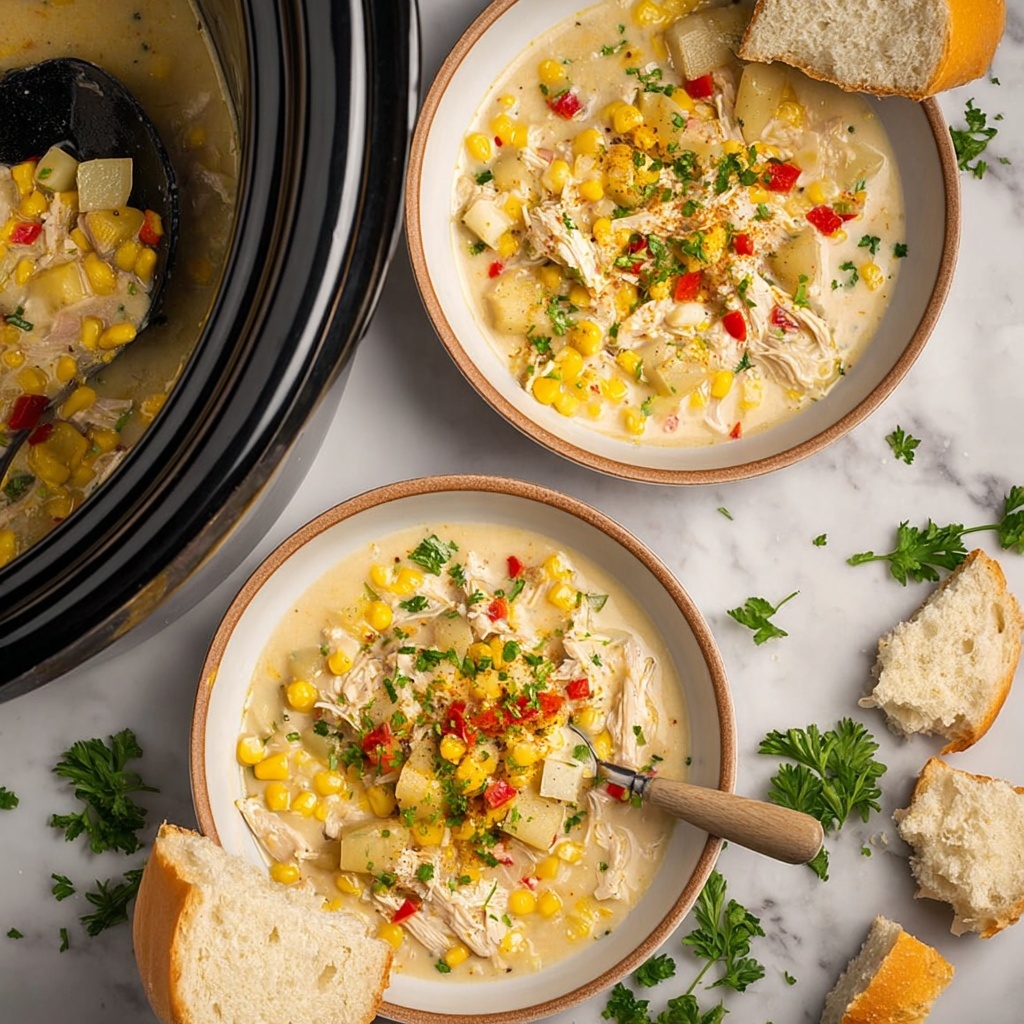 Crockpot Chicken Corn Chowder Recipe - Recipe Image