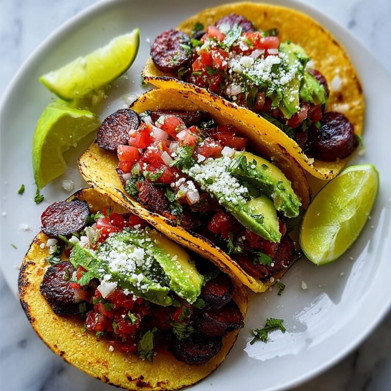 Spicy Grilled Chorizo Tacos Recipe