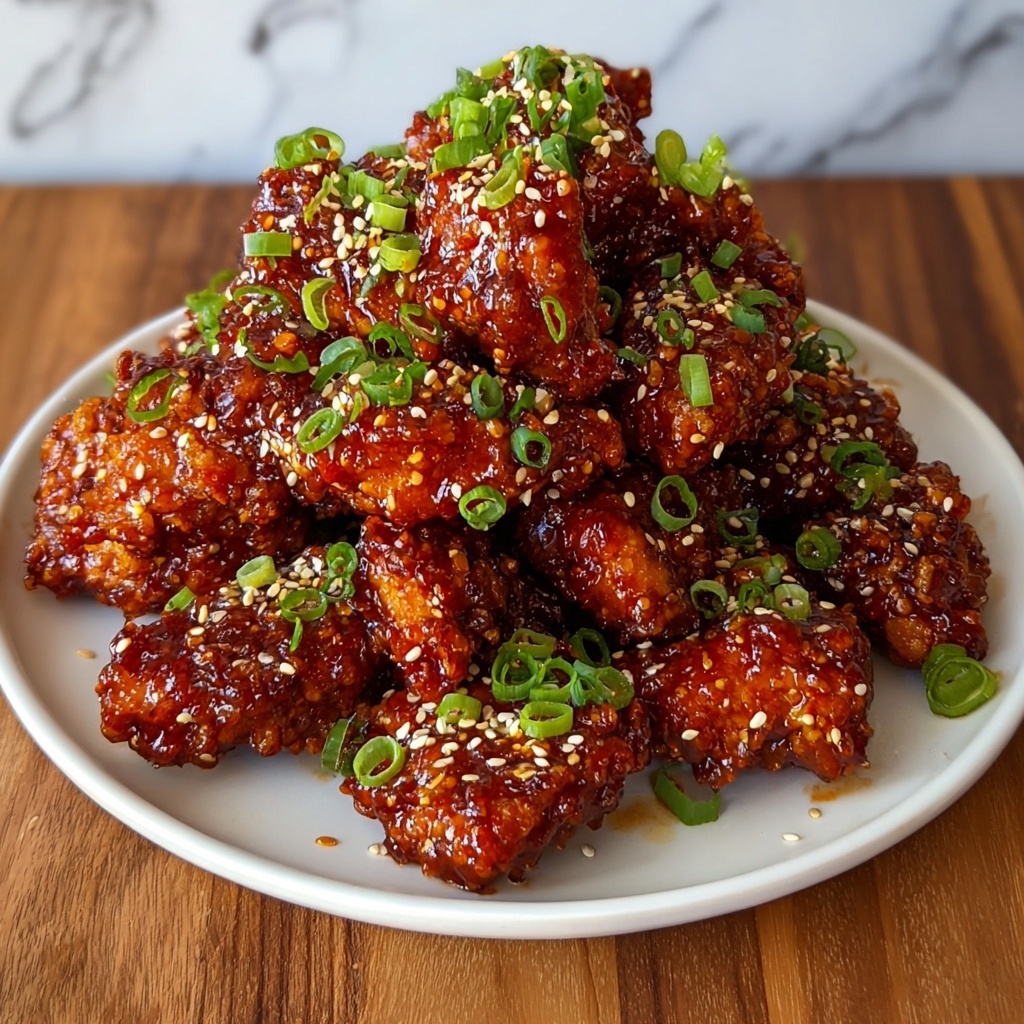Sweet & Spicy Korean Fried Chicken Recipe - Recipe Image