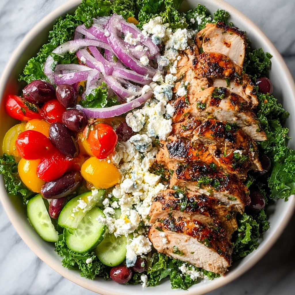 Grilled Zesty Mediterranean Chicken Salad Recipe - Recipe Image
