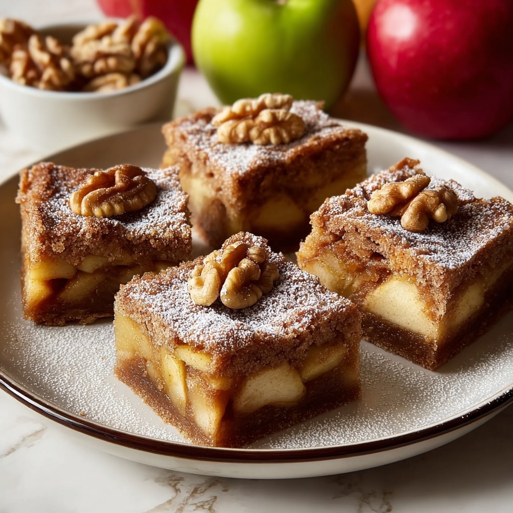 Chewy Spiced Apple Blondies Recipe - Recipe Image