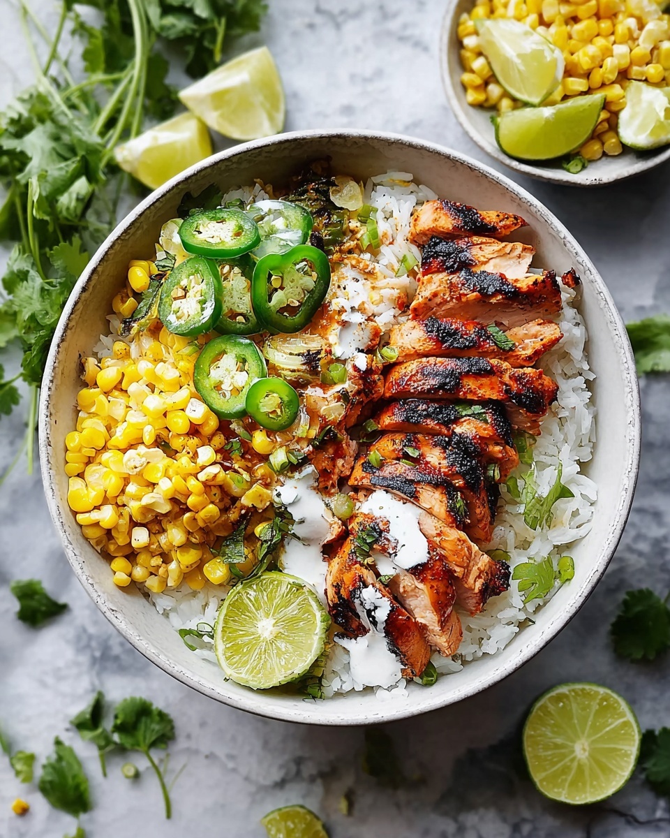 Street Corn Chicken Rice Bowl Recipe - Recipe Image