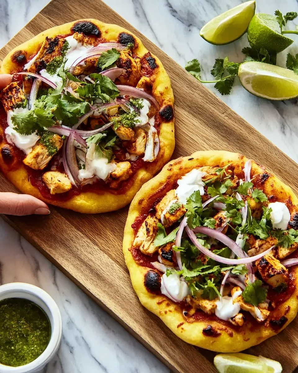 Tandoori Chicken Naan Pizza: A Bold Twist on Pizza Night Recipe - Recipe Image