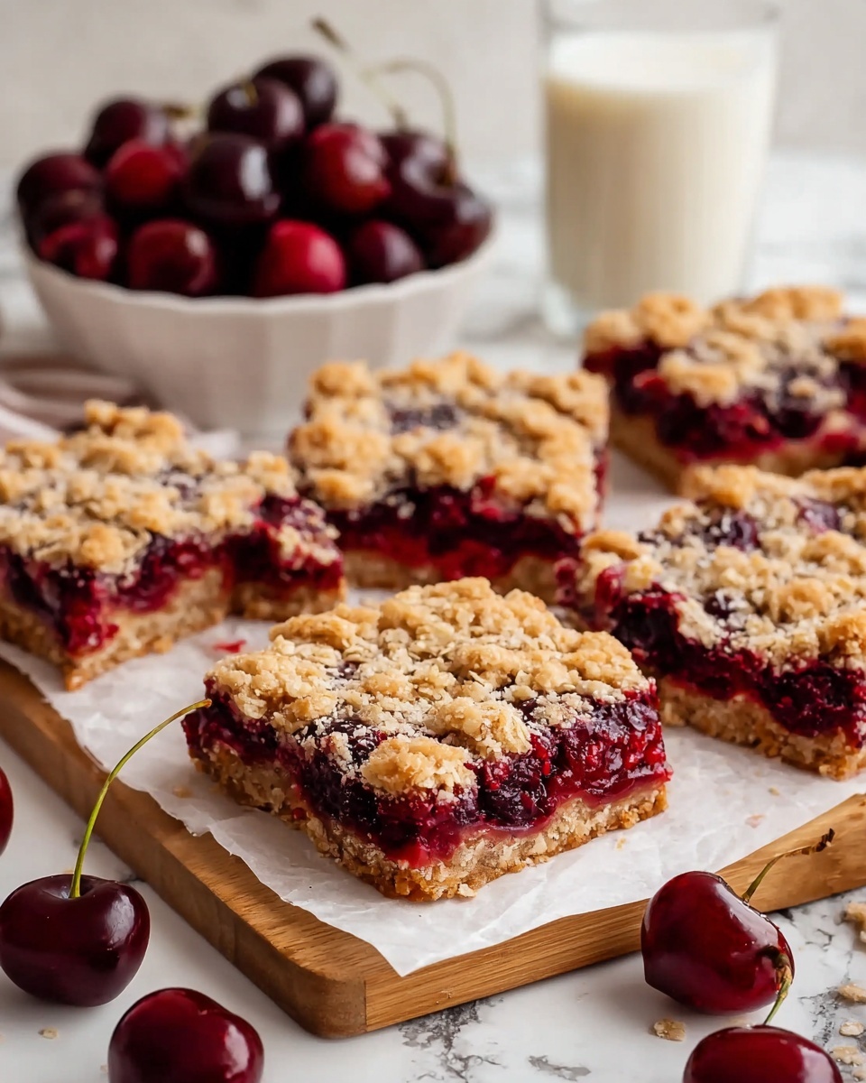 Cherry Crumble Bars Recipe - Recipe Image