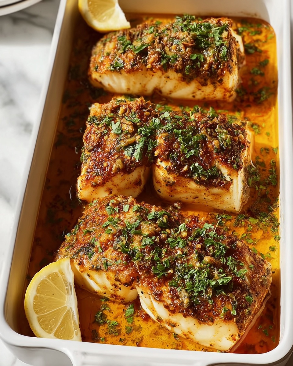 Baked Garlic Butter Cajun Cod Recipe - Recipe Image