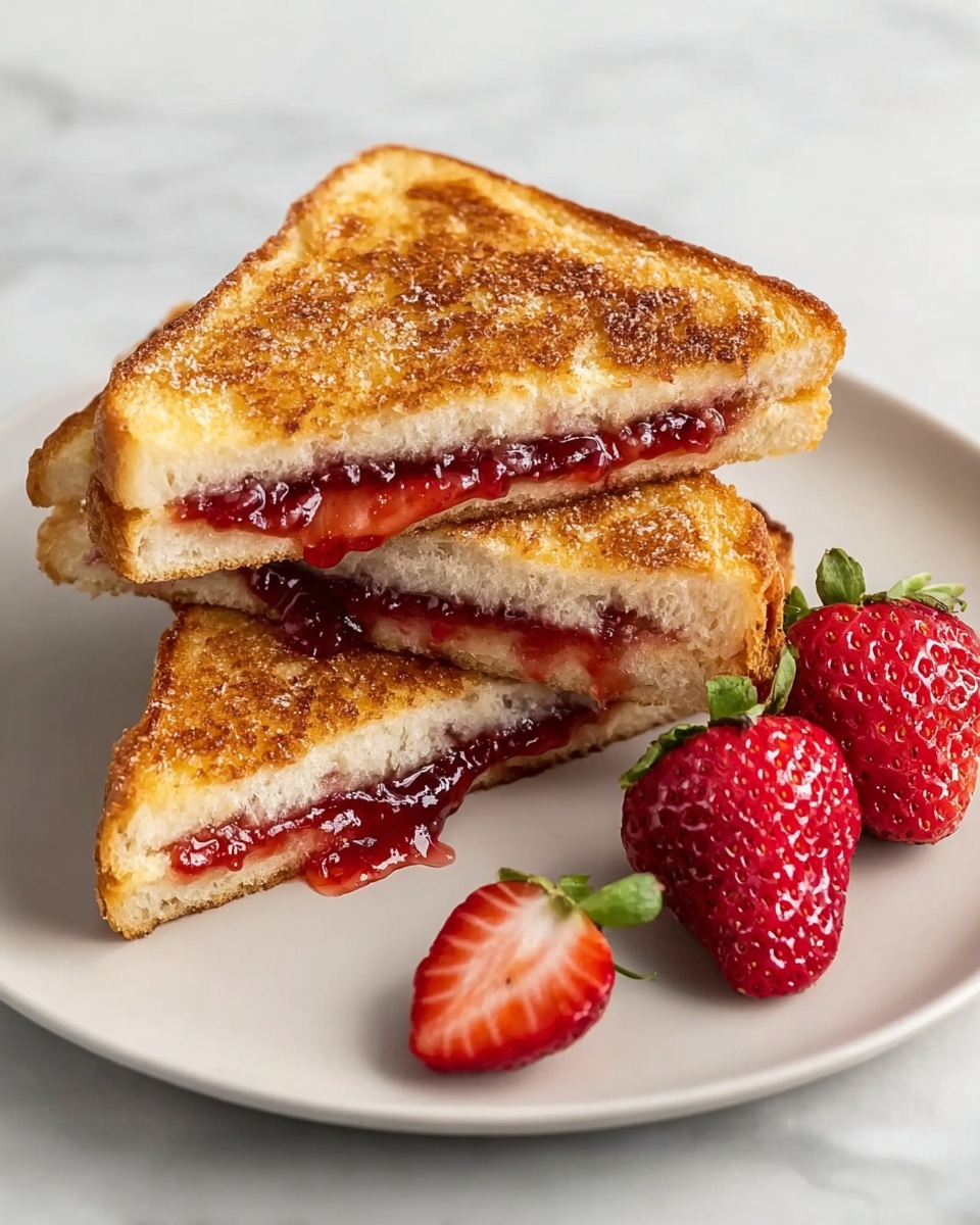 Peanut Butter Jelly Stuffed French Toast Recipe - Recipe Image