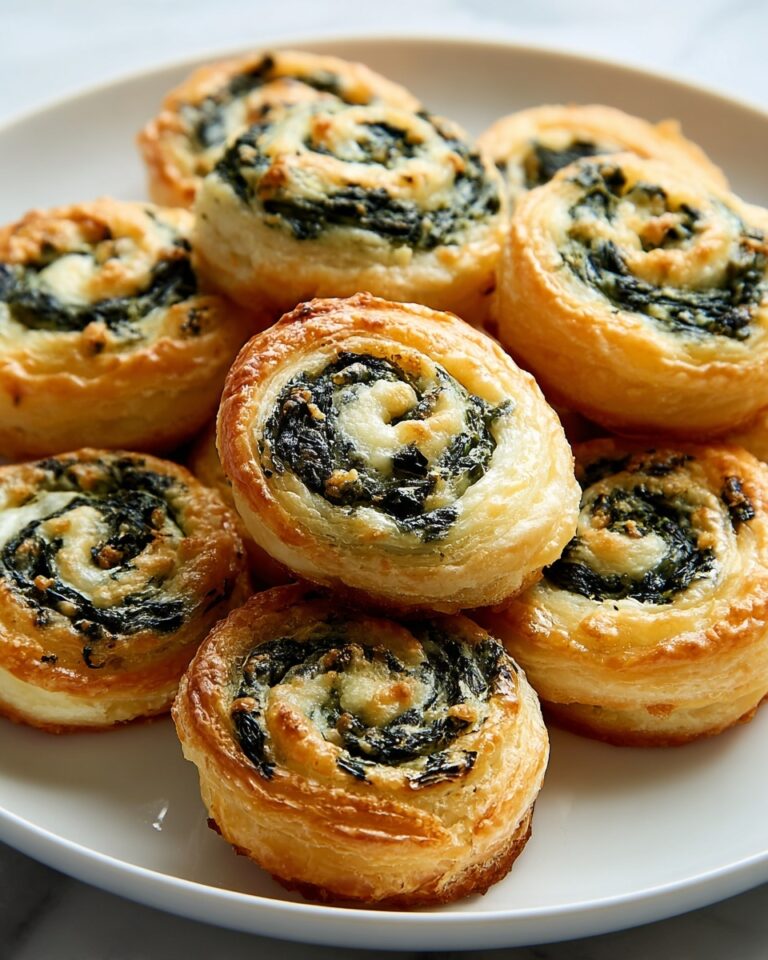 Cheesy Spinach Pinwheels Recipe