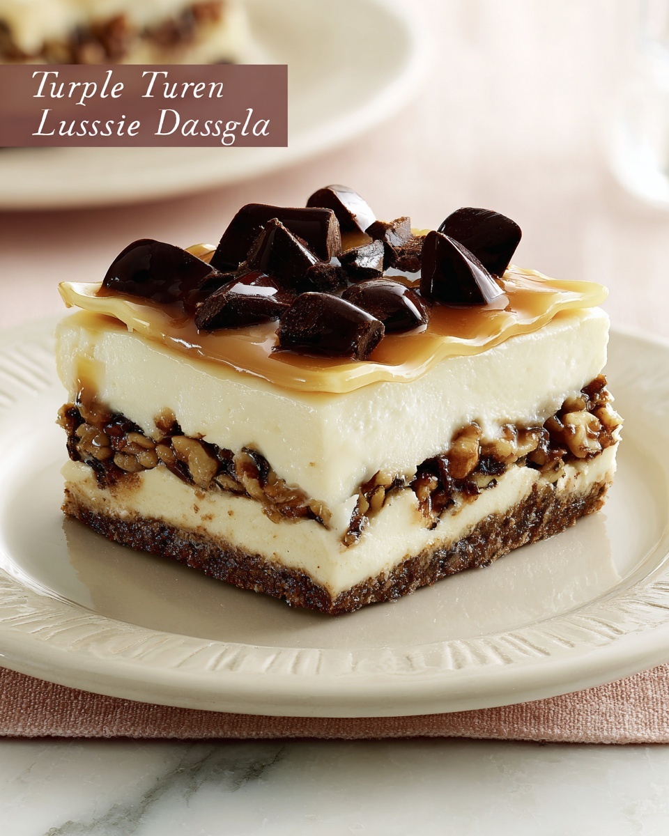 Turtle Lasagna Dessert Recipe - Recipe Image