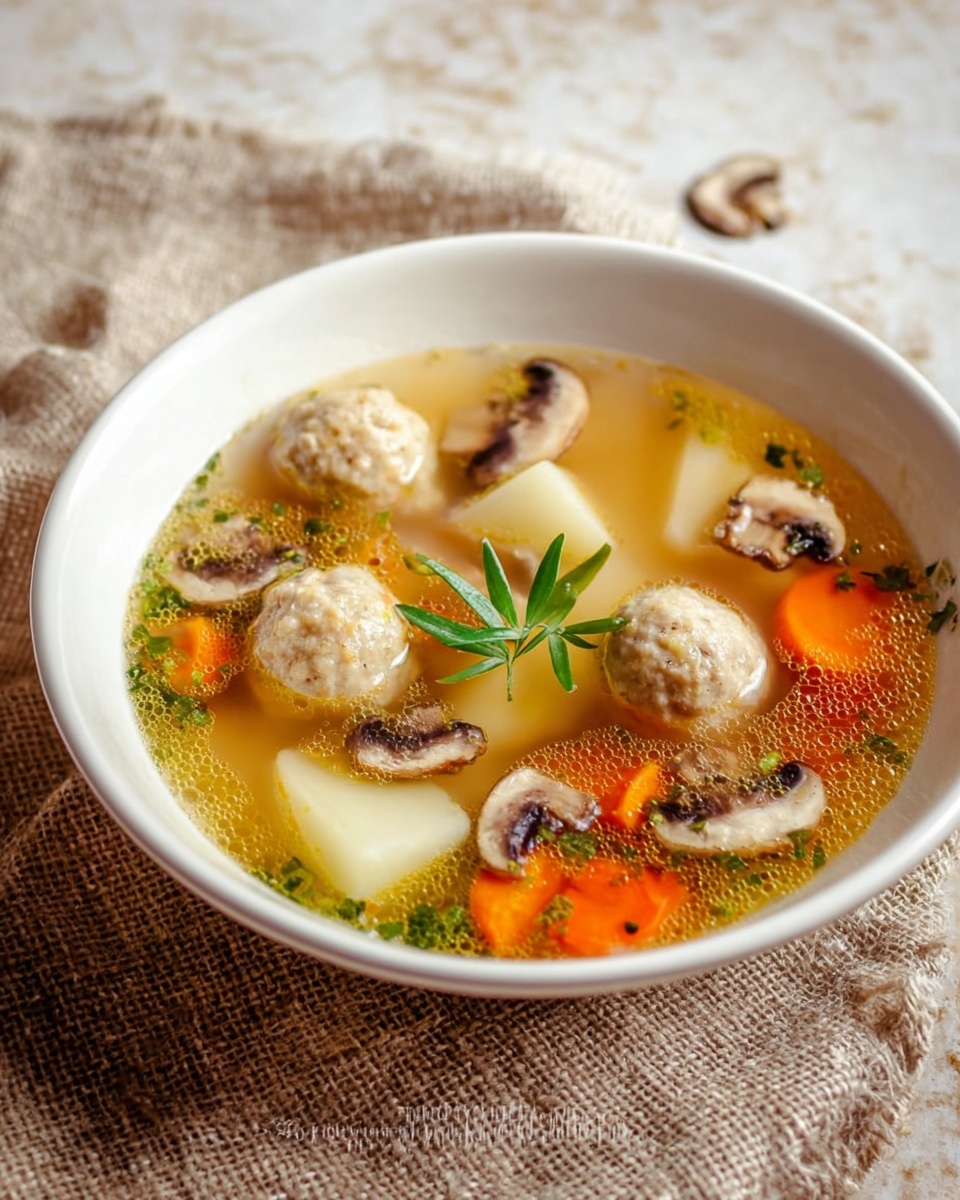 Hearty Turkey Meatball Soup with Vegetables and Barley Recipe - Recipe Image