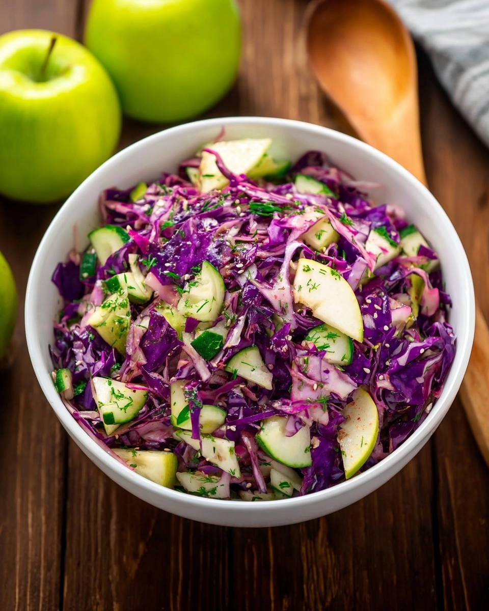 Red Cabbage Salad with Apple and Sauerkraut Recipe - Recipe Image